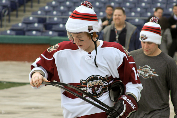 Photos from Hershey Bears Morning Skate before Outdoor Classic