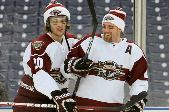 Photos from Hershey Bears Morning Skate before Outdoor Classic