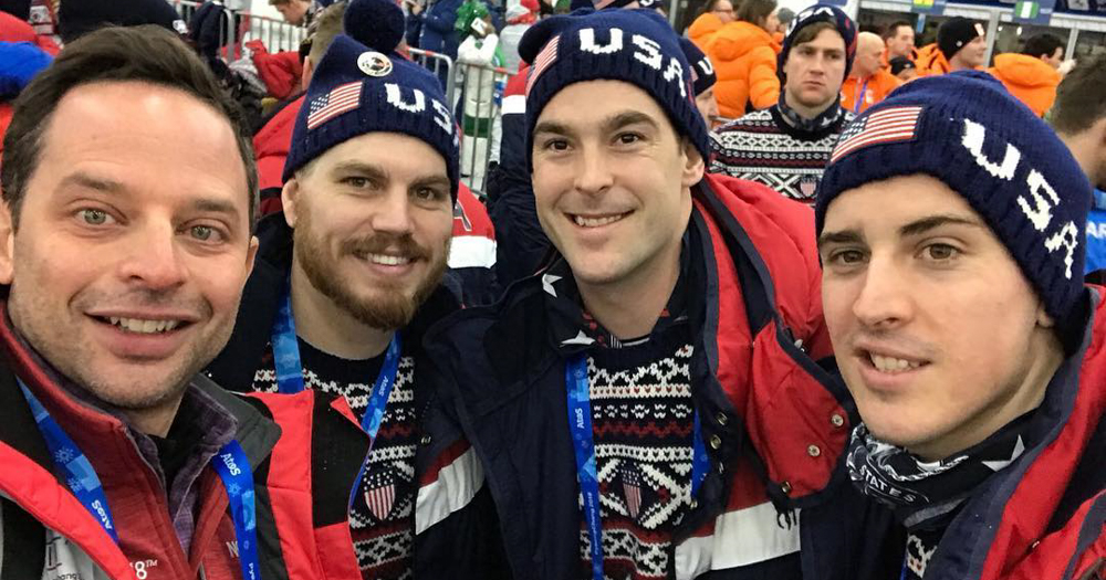 Chris Bourque Participates In Olympic Opening Ceremonies