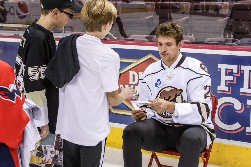 Mathias Bau Signs Autographs For A Few Young Fans