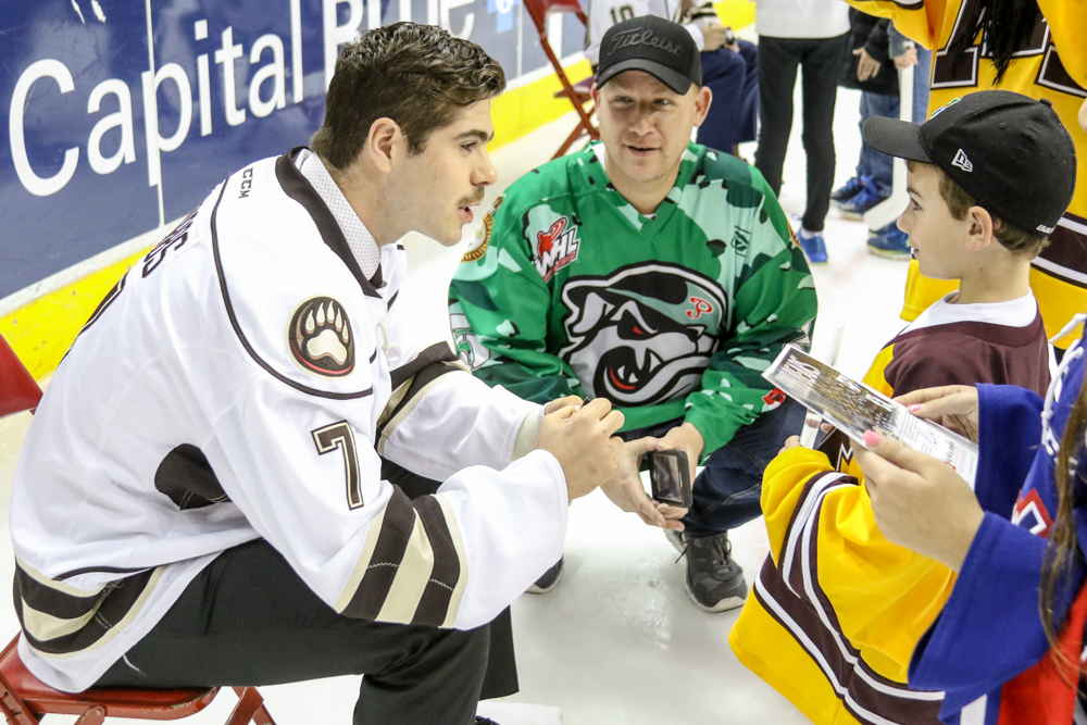 Connor Hobbs Chats It Up With A Family