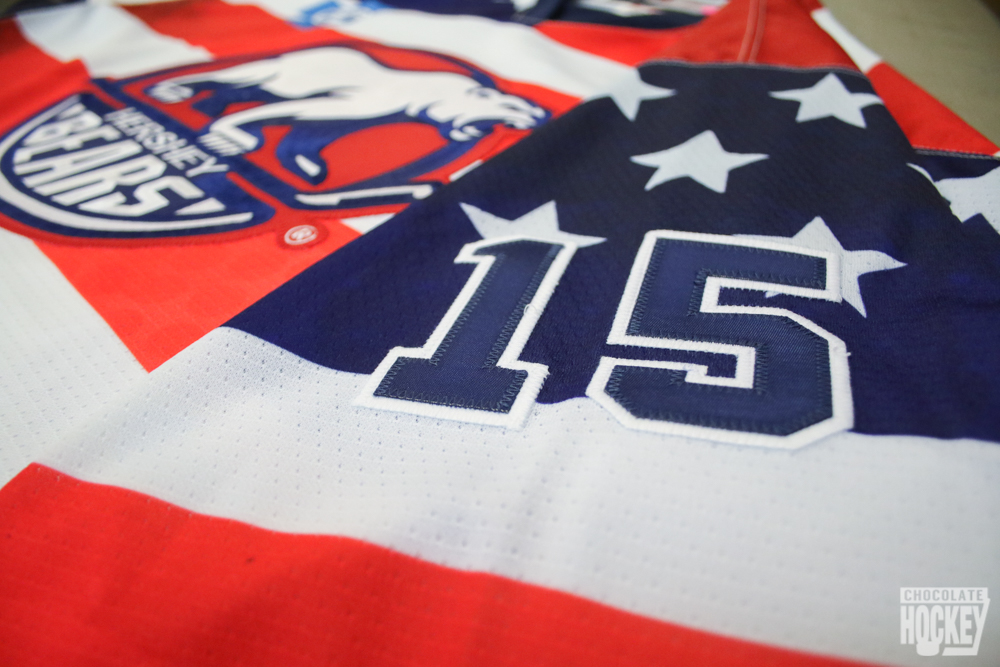 Up close and personal with the Hershey Bears Veterans Day jerseys (photos)