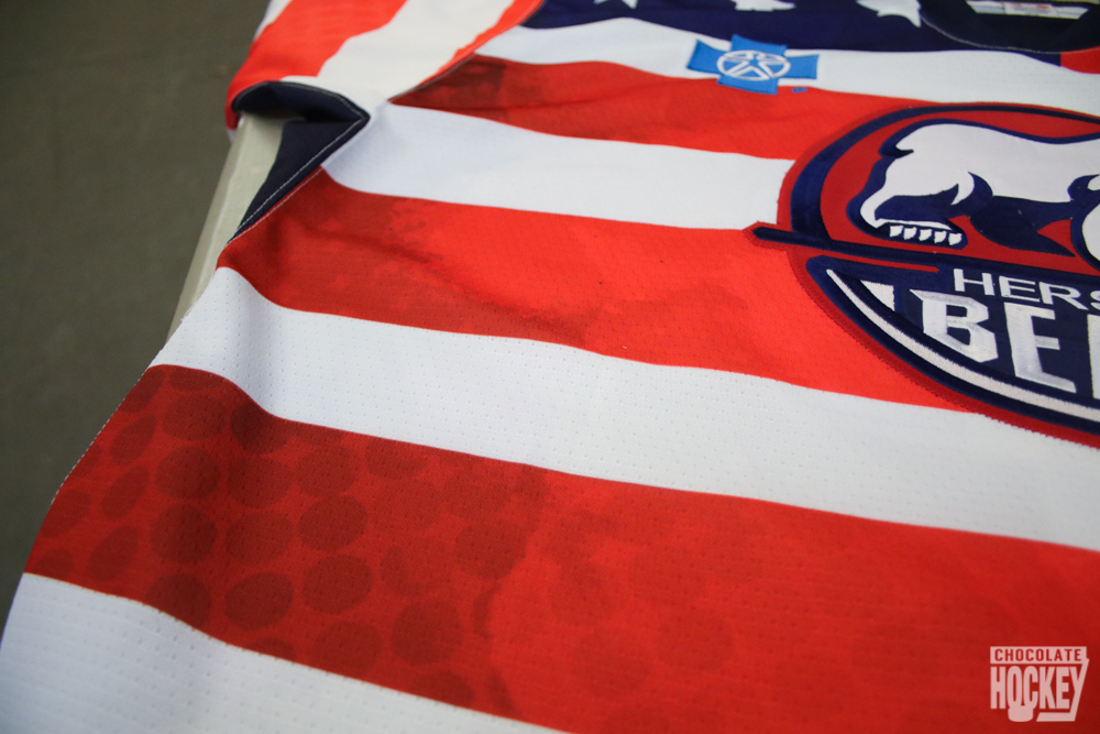 Up close and personal with the Hershey Bears Veterans Day jerseys (photos)