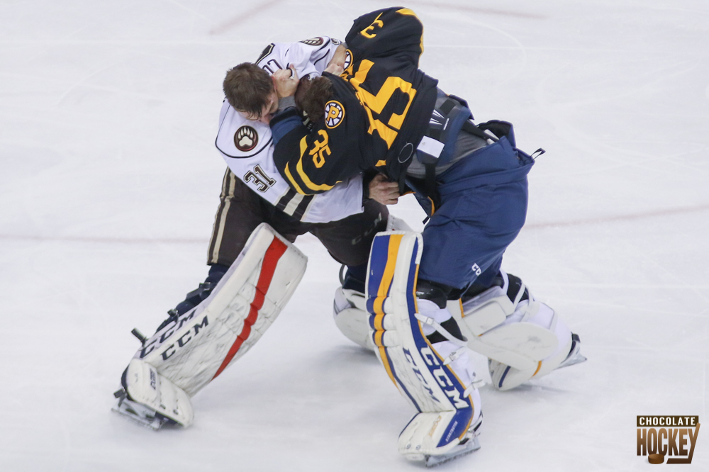 Hershey Bears Goalie Fight Pheonix Copley 103