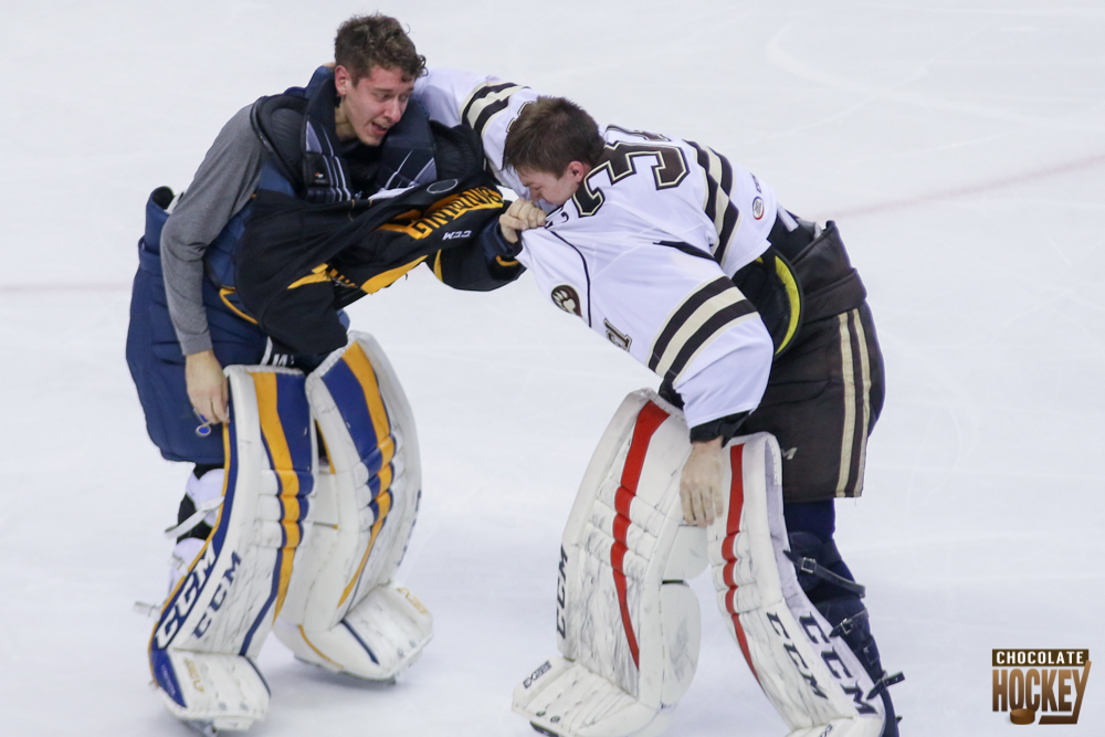 Hershey Bears Goalie Fight Pheonix Copley 104