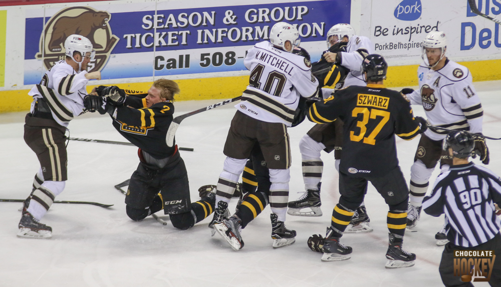 Hershey Bears Goalie Fight Pheonix Copley 99