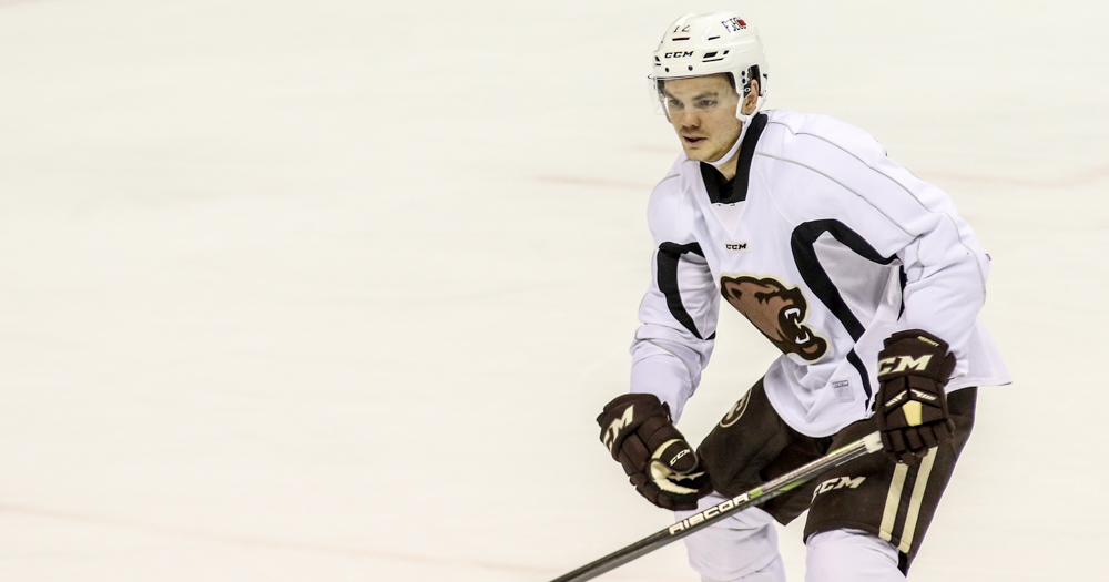 Hershey Bears Practice Garrett Mitchell Liam Obrien Vitek Vanecek Travis Boyd Lucas Johansen 11