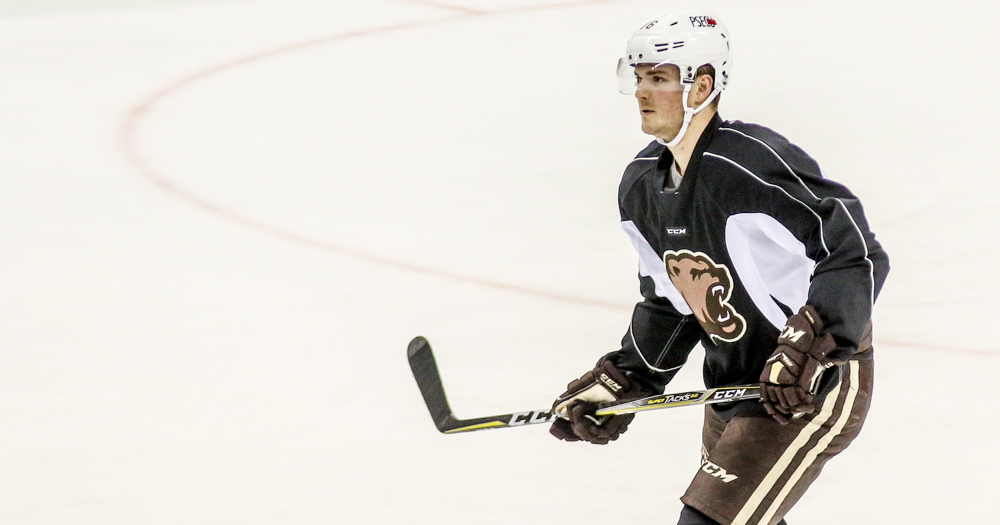 Hershey Bears Practice Garrett Mitchell Liam Obrien Vitek Vanecek Travis Boyd Lucas Johansen 14