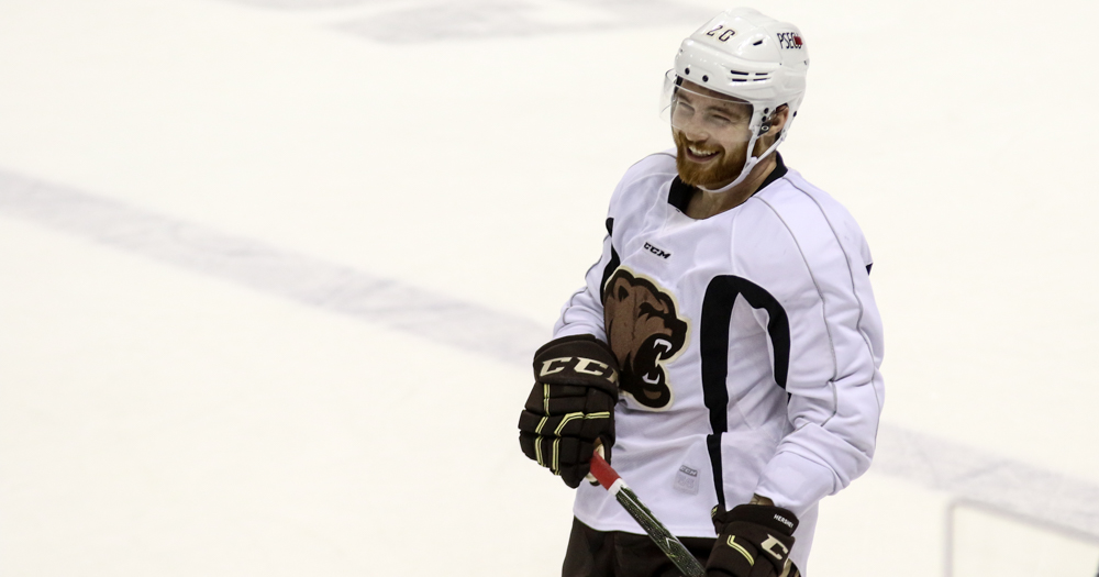 Hershey Bears Practice Garrett Mitchell Liam Obrien Vitek Vanecek Travis Boyd Lucas Johansen 2