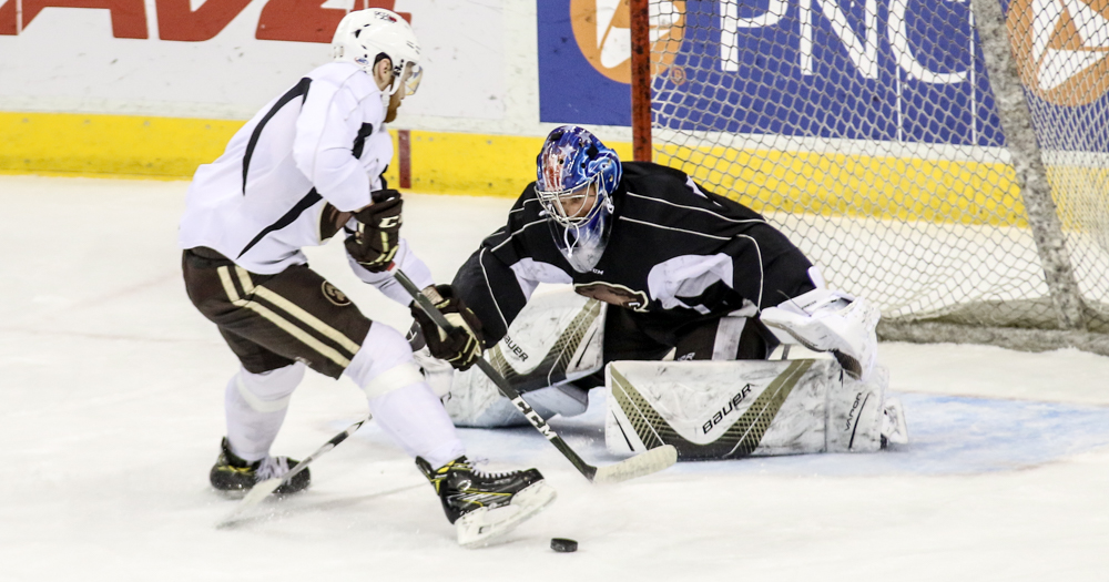 Hershey Bears Practice Garrett Mitchell Liam Obrien Vitek Vanecek Travis Boyd Lucas Johansen 3