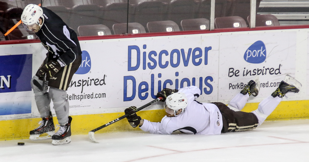 Hershey Bears Practice Garrett Mitchell Liam Obrien Vitek Vanecek Travis Boyd Lucas Johansen 7