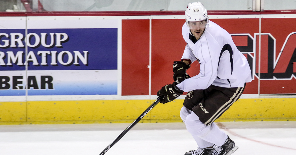 Hershey Bears Practice Garrett Mitchell Liam Obrien Vitek Vanecek Travis Boyd Lucas Johansen 8