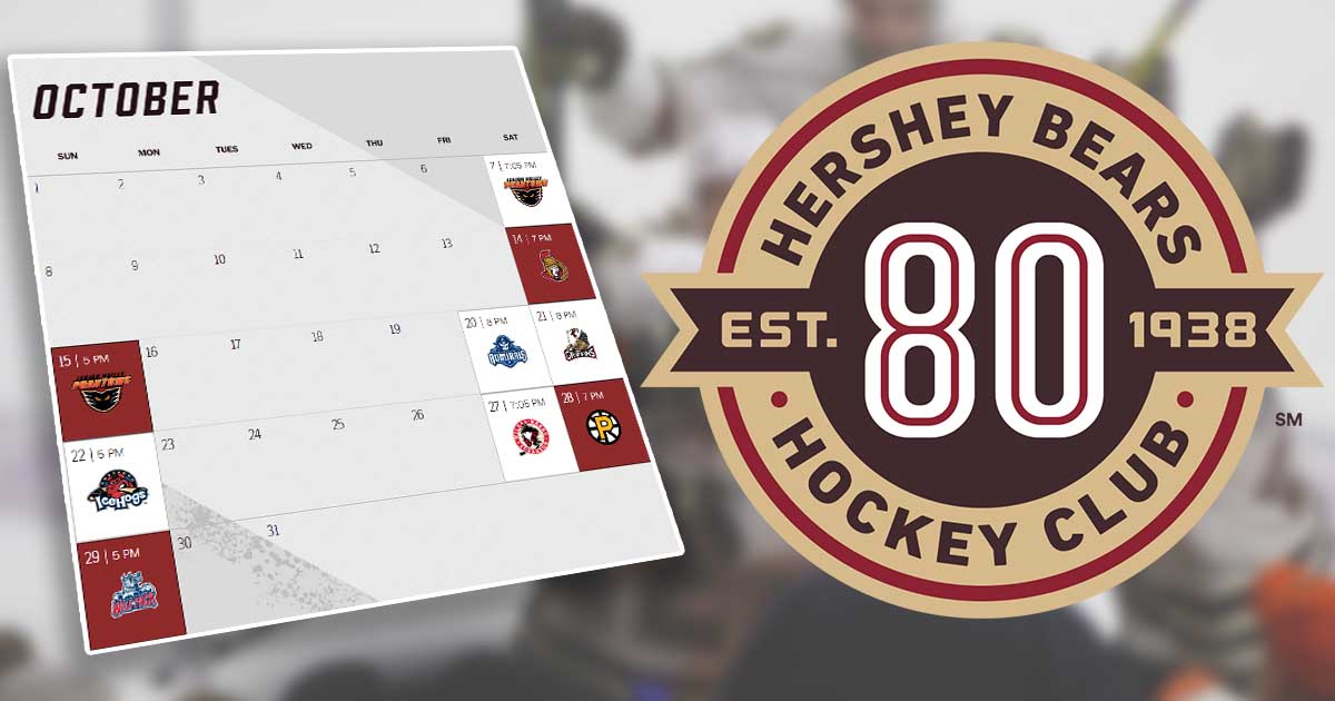 Breaking down the 201718 Hershey Bears schedule