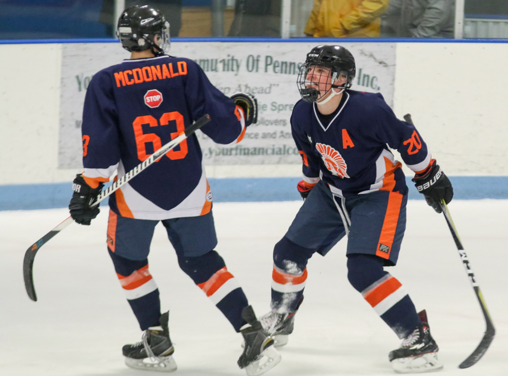 Brady Bowman Celebrates His First Period Goal