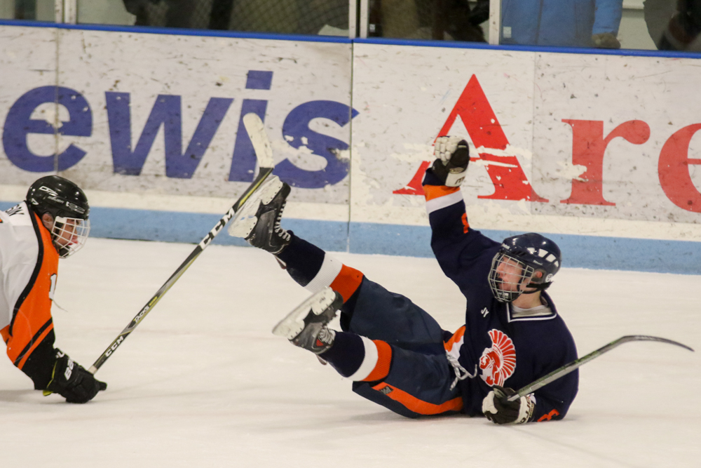 Carsyn Keyler Celebrates His Third Period Goal.