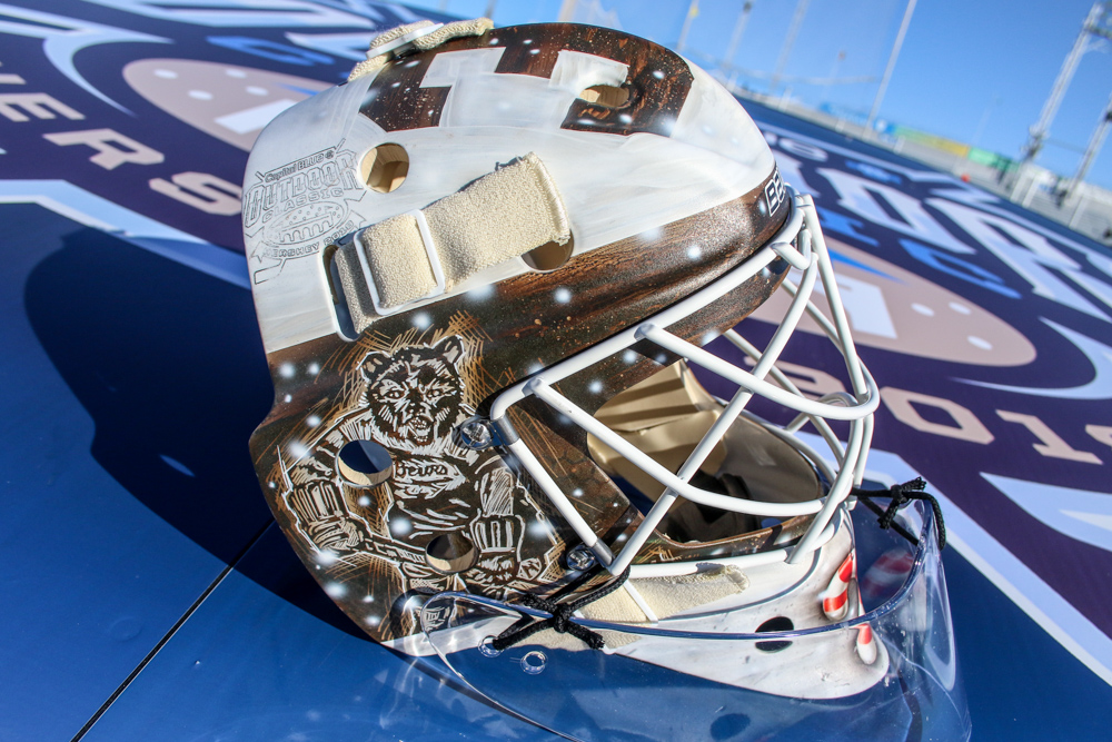 A Look at The Bears Goalie Masks for the 2018 Outdoor Classic