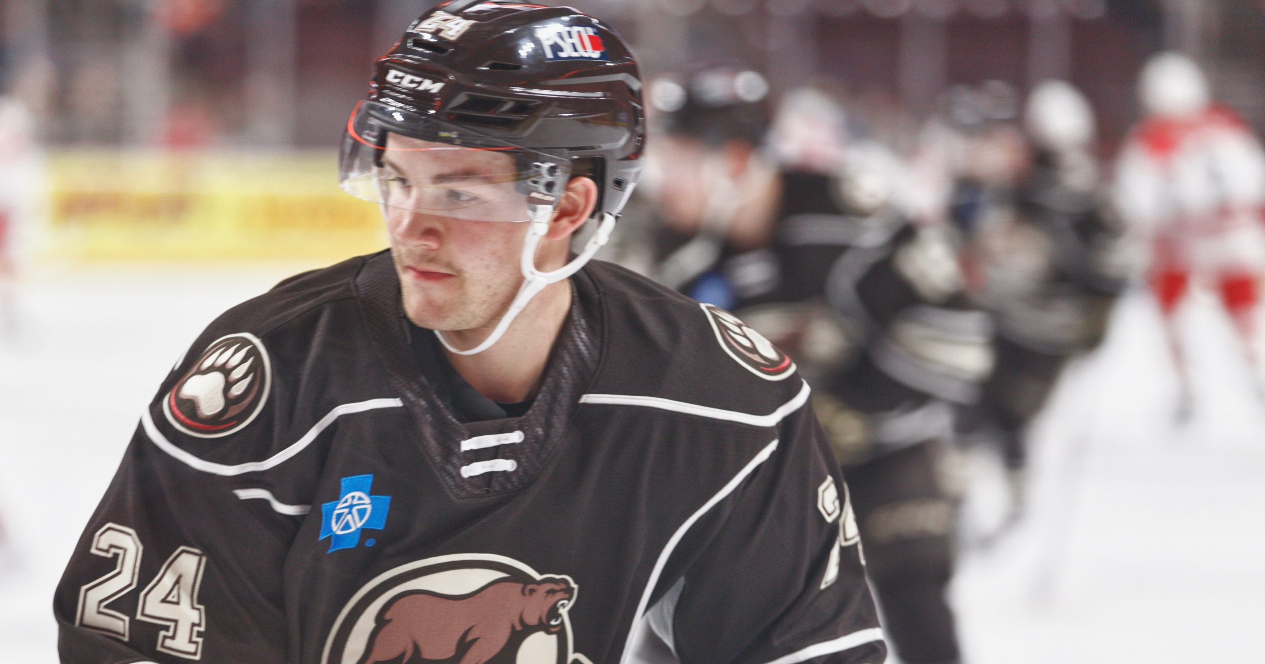Riley Sutter Makes AHL Debut With Hershey